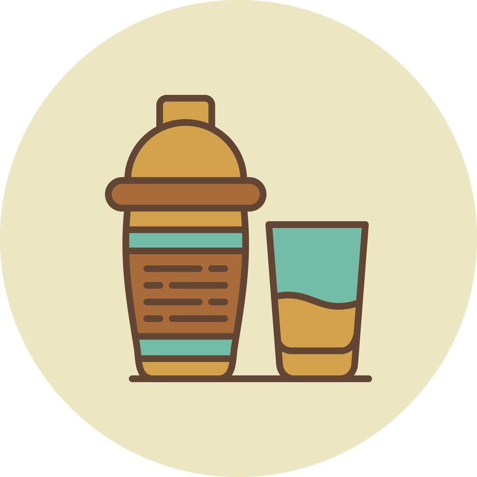 Cocktail Shaker Creative Icon Design vector