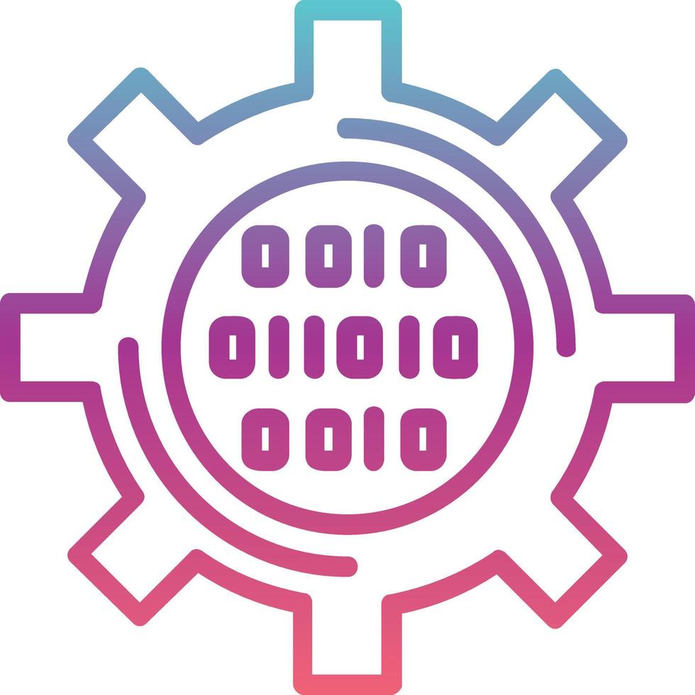 Binary Code Vector Icon