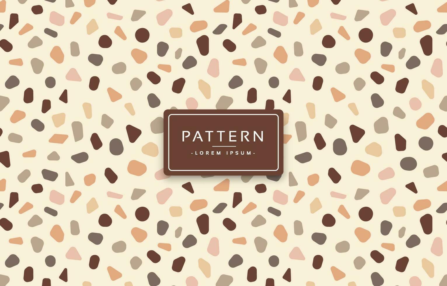 Terrazzo chocolate theme pattern background vector
