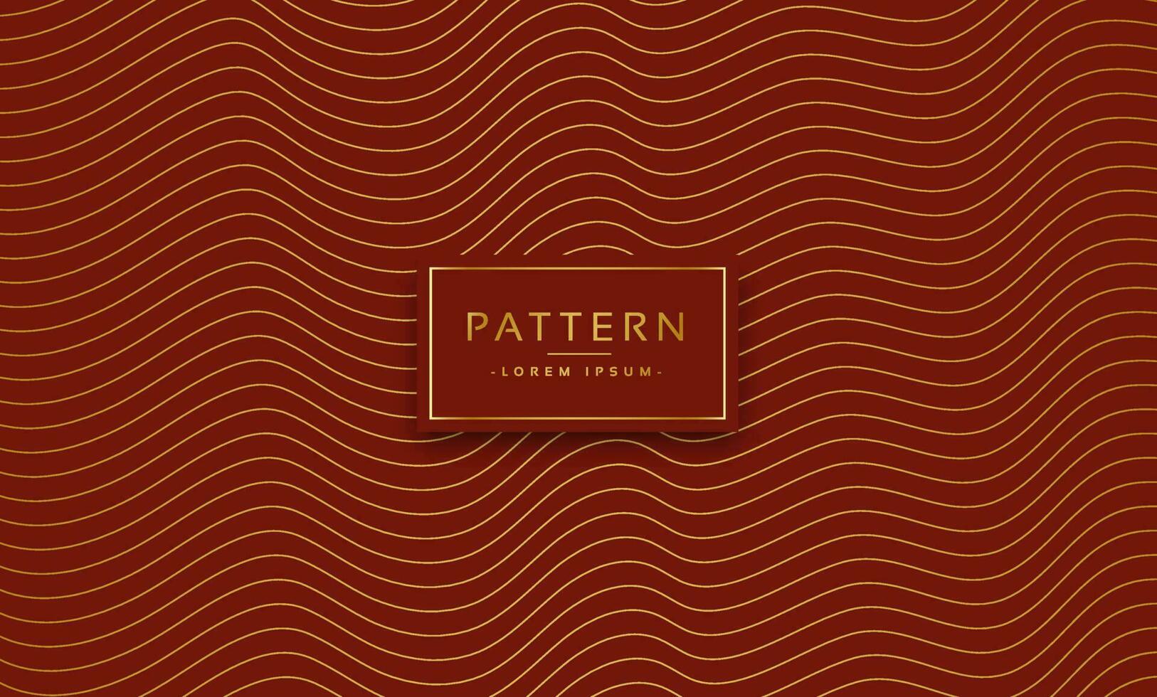 Abstract gold wavy lines background vector
