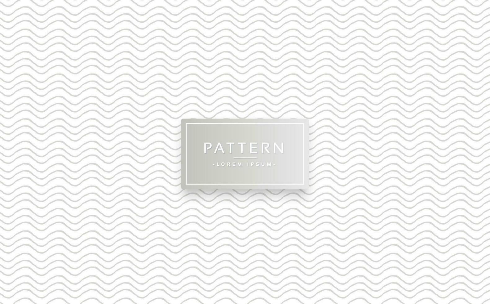 Hand drawn wavy brush lines seamless pattern background vector