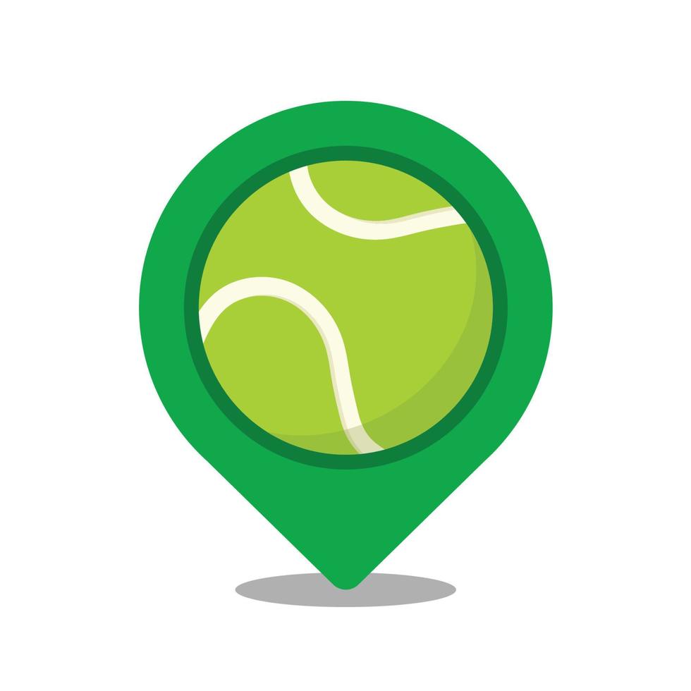 Tennis logo design. symbol. location symbol. vector