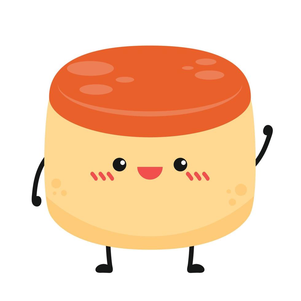 Pudding vector. symbol. pudding character design. vector