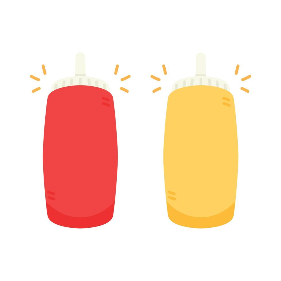 Tomato and mustard sauce vector. wallpaper. free space for text. copy space. vector