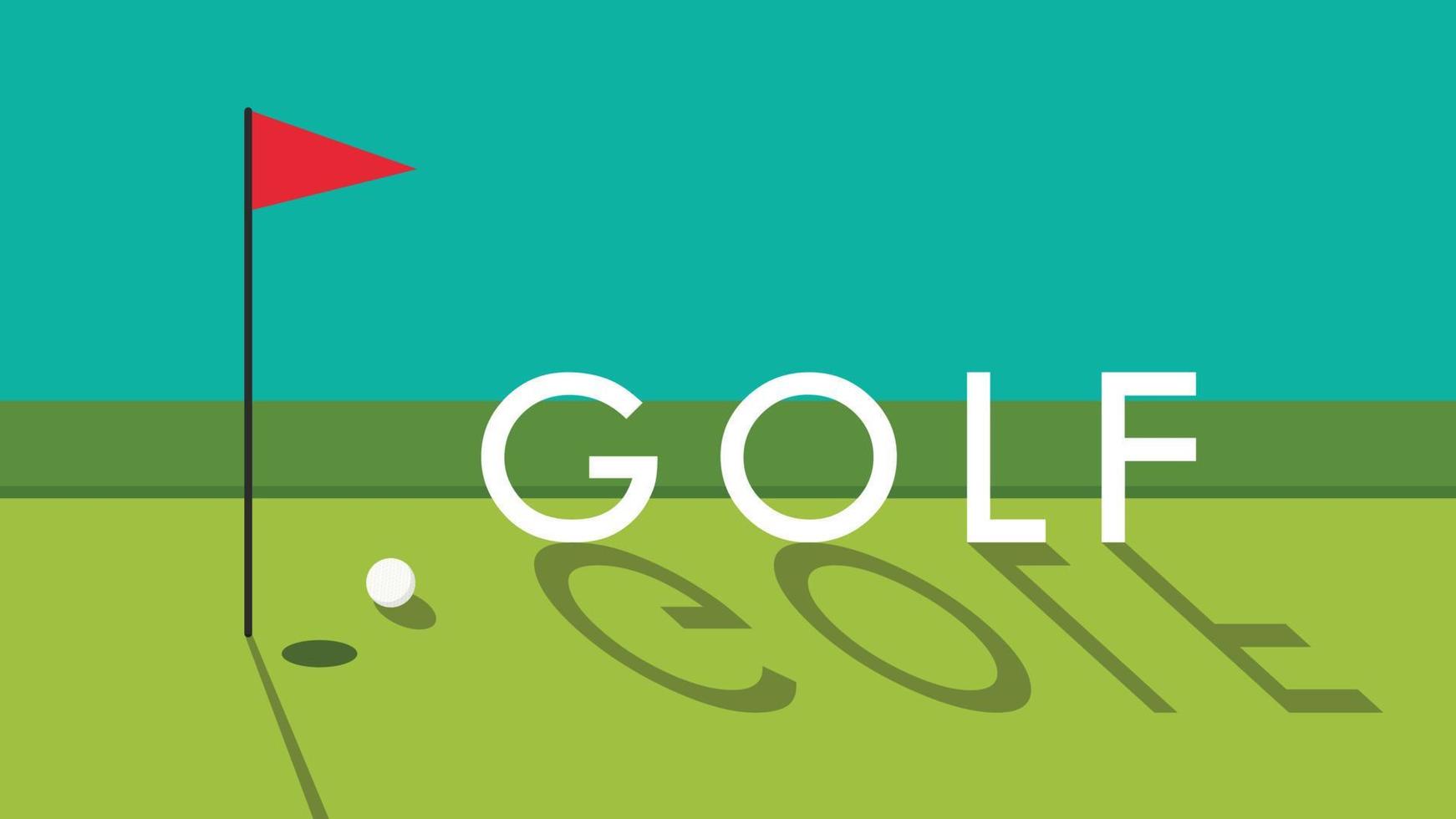 Golf poster design. Golf vector. background. free space for text. copy space. vector