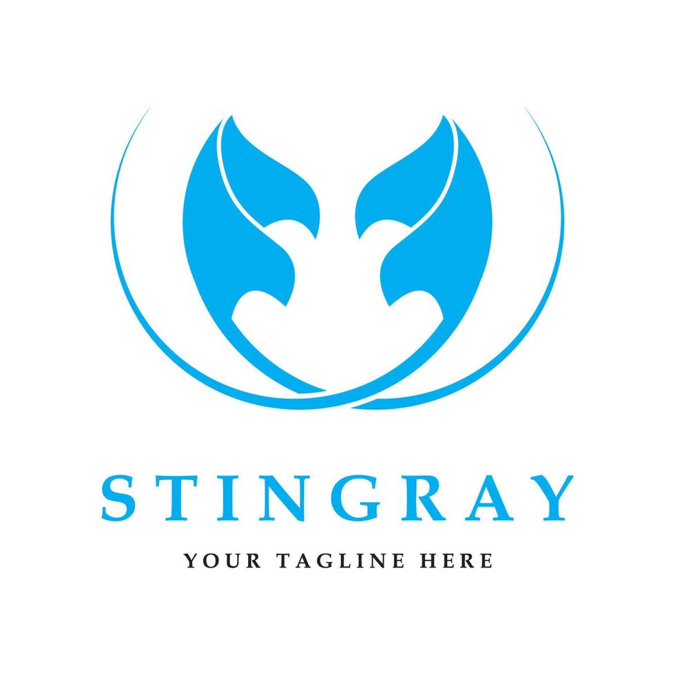 stingray logo and vector with slogan template