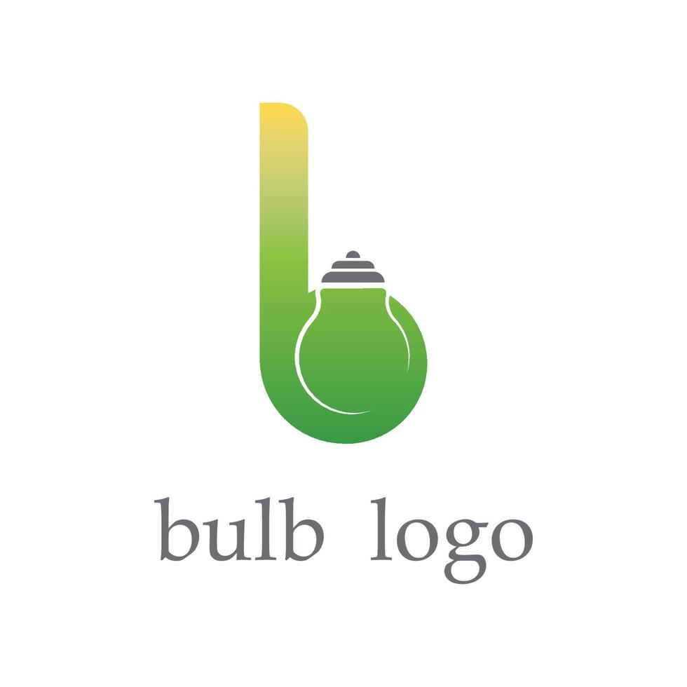 creative light bulb logo and vector with slogan template