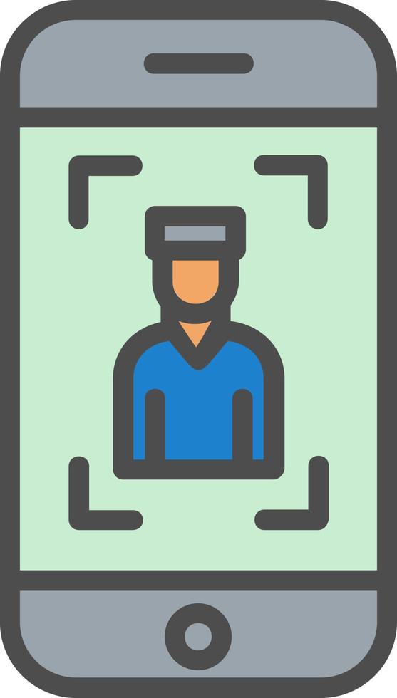 Mobile Selfie Vector  Icon