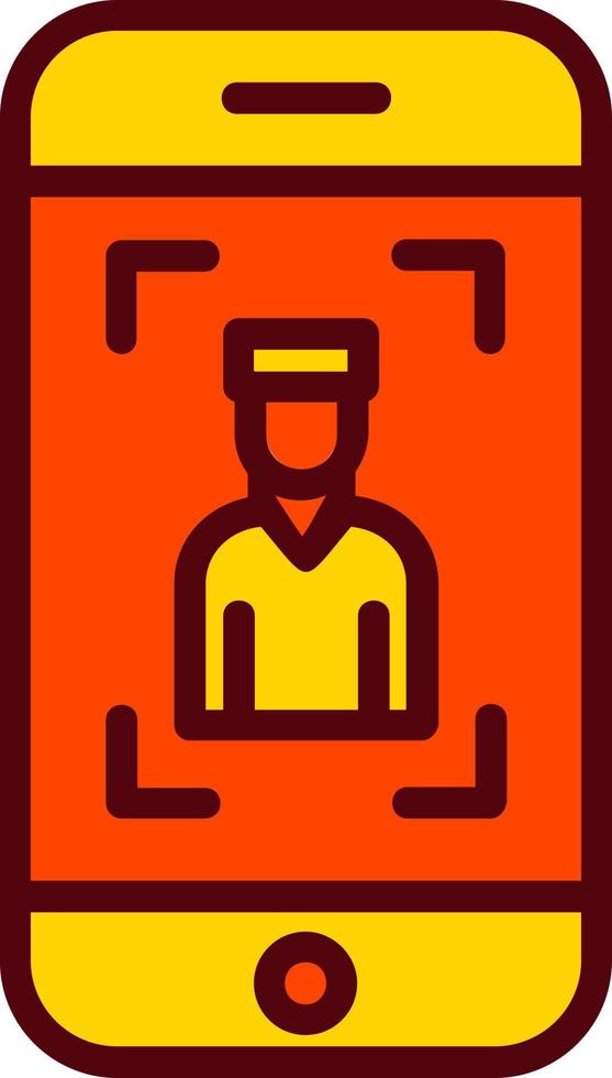 Mobile Selfie Vector  Icon