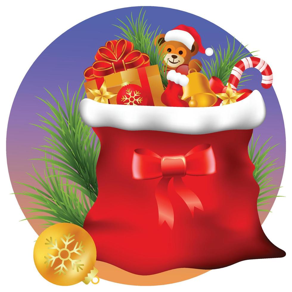 Merry christmas greeting illustration. vector