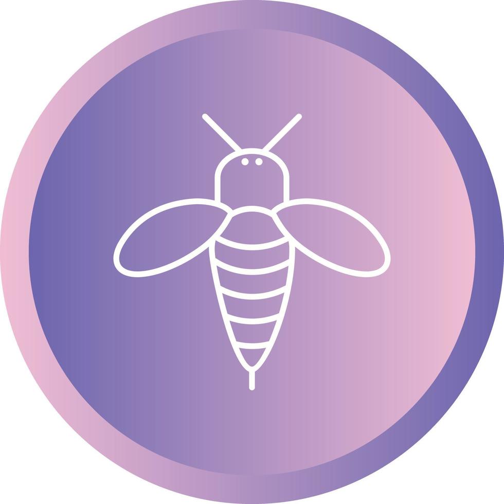 Unique Honey Bee Vector Line Icon