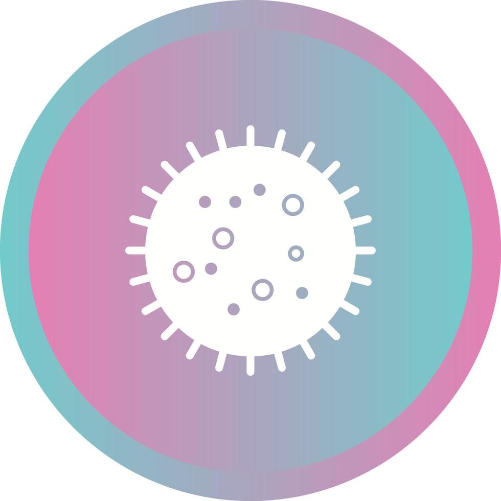 Unique Bacteria In Slide Vector Glyph Icon