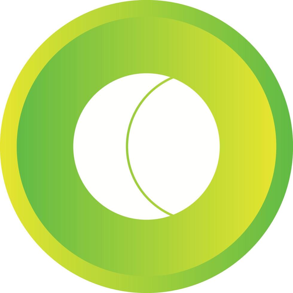 Unique Moon Vector Glyph Icon