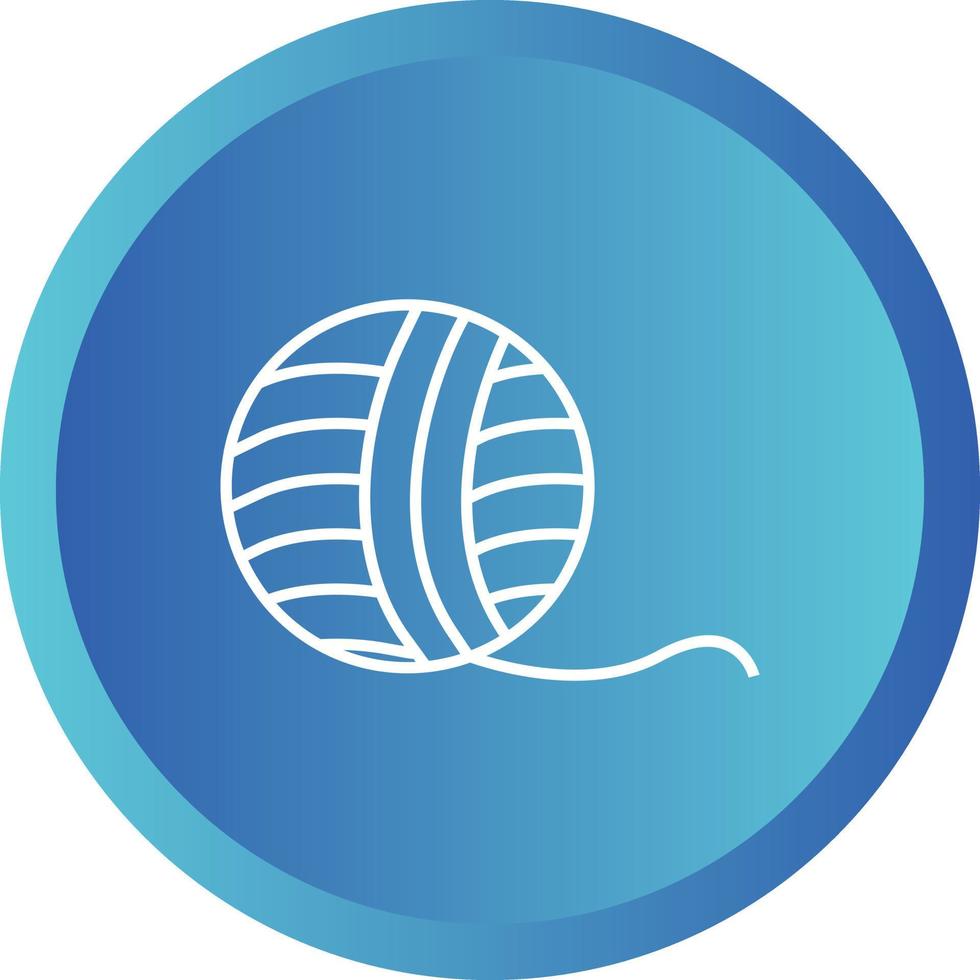 Unique Wool Vector Line Icon