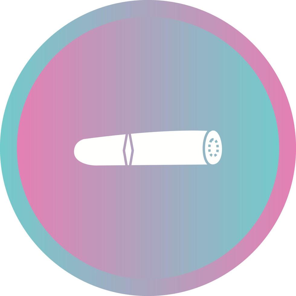 Unique Cigar Vector Glyph Icon