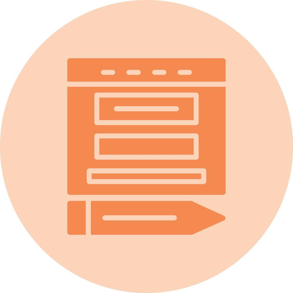 Blogger Vector  Icon