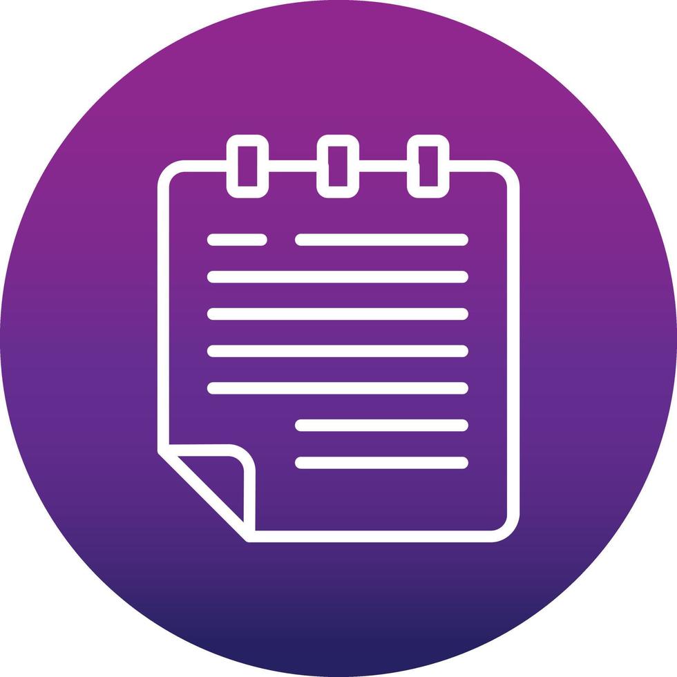 Notepad Vector Icon 15493225 Vector Art at Vecteezy