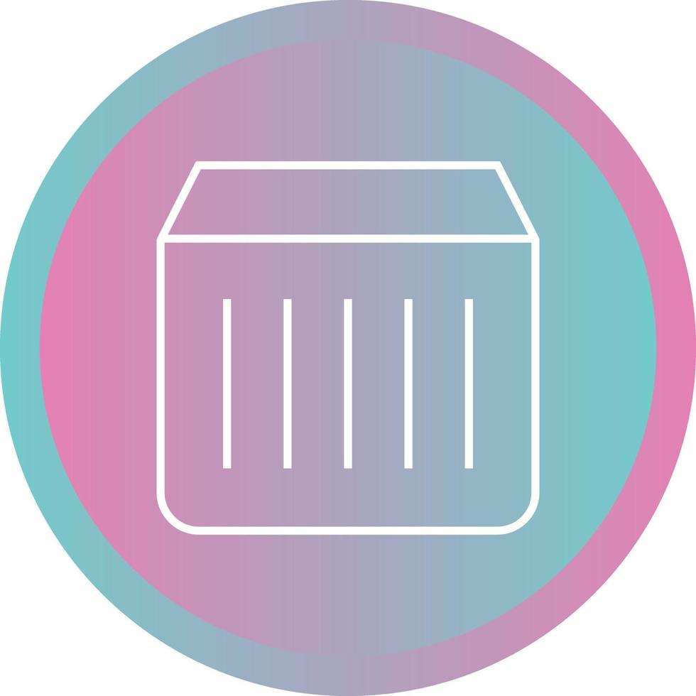 Unique Colors Box Vector Line Icon