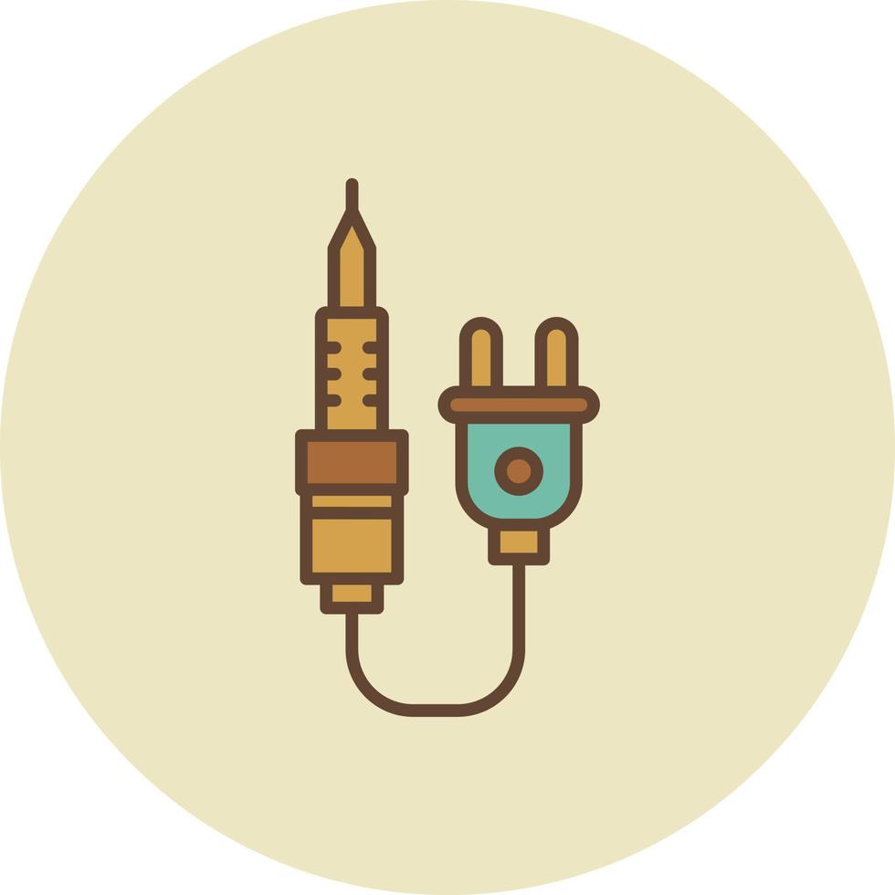 Soldering Iron Creative Icon Design vector