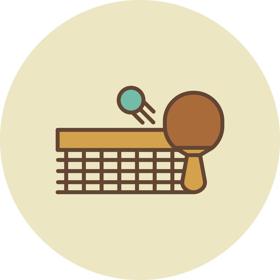 diseño de icono creativo de ping pong vector