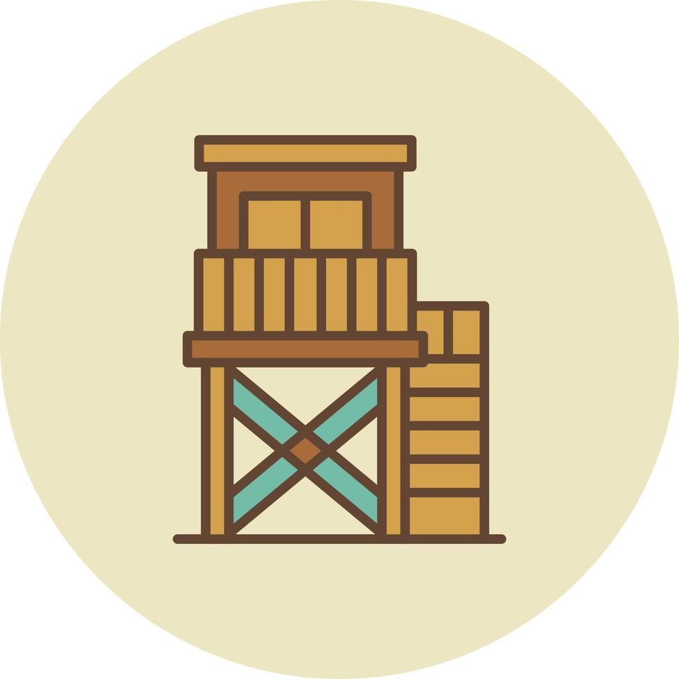 Watchtower Creative Icon Design vector