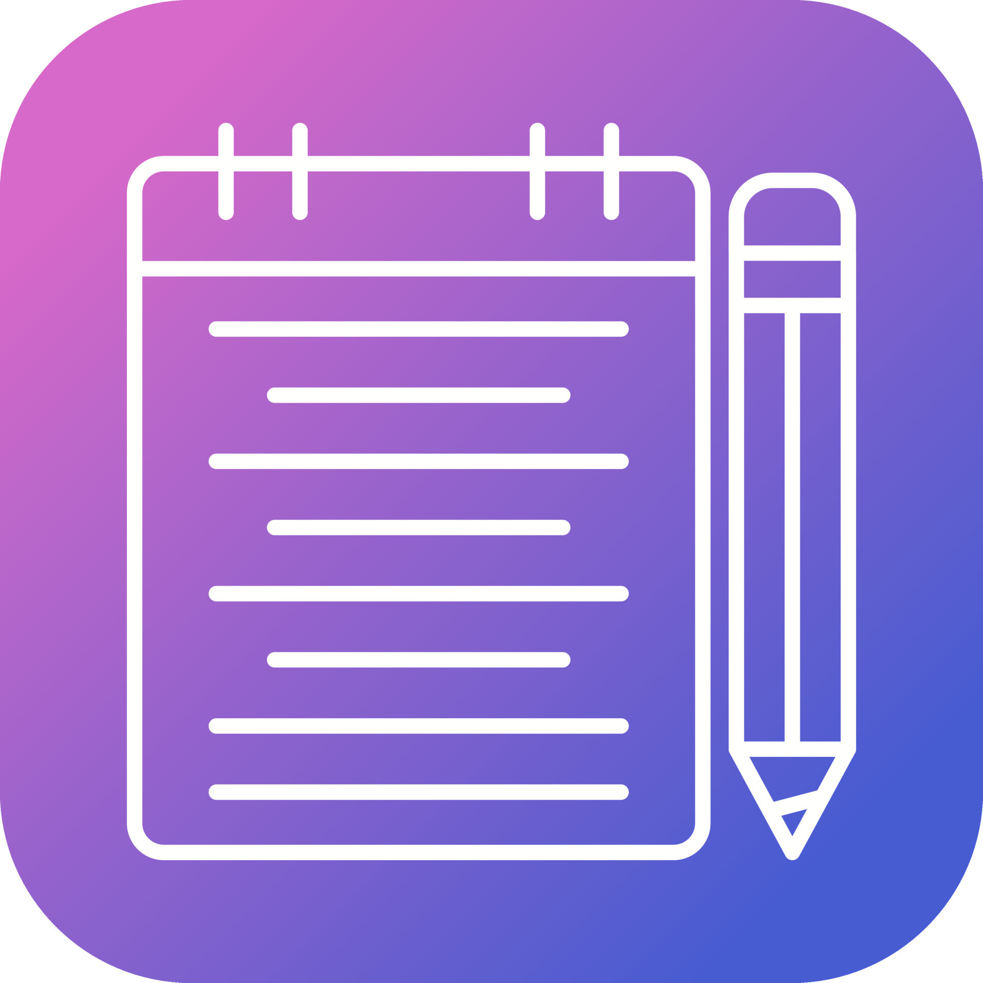 Notepad Vector Icon 15493589 Vector Art at Vecteezy