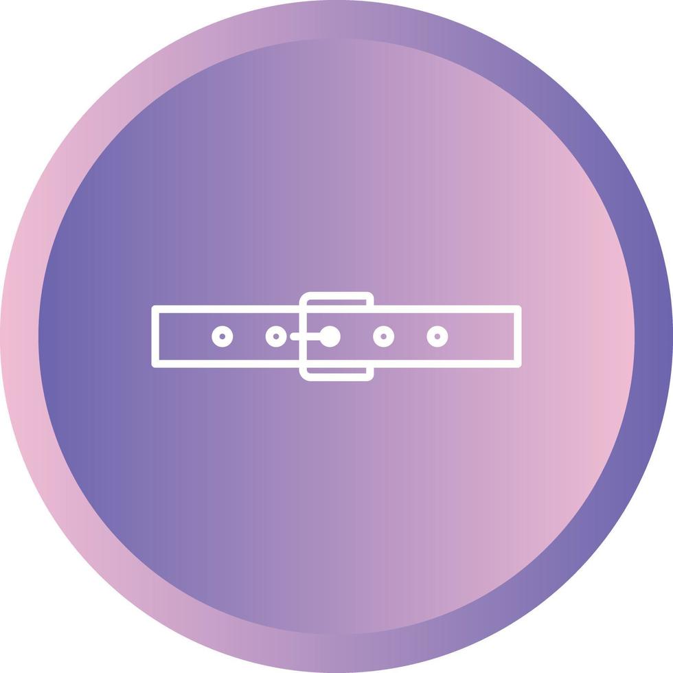 Unique Belt Vector Line Icon