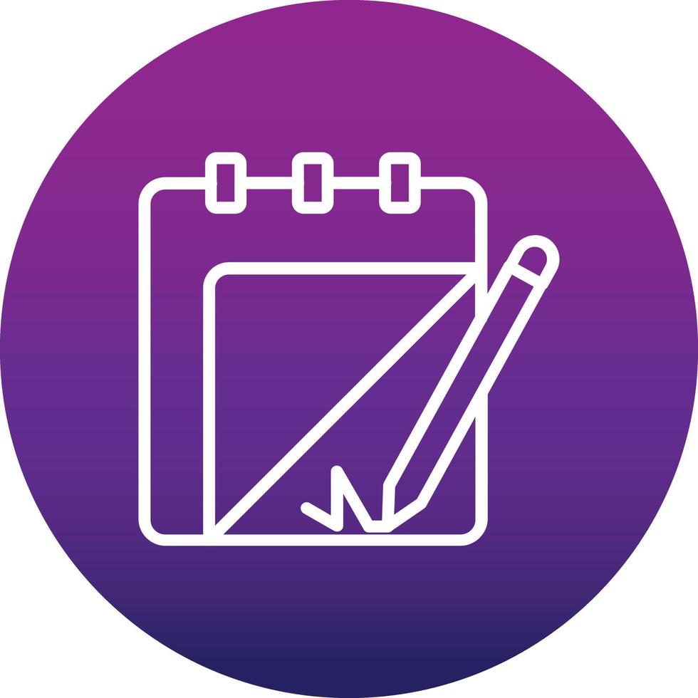 Notepad Vector Icon 15493736 Vector Art at Vecteezy