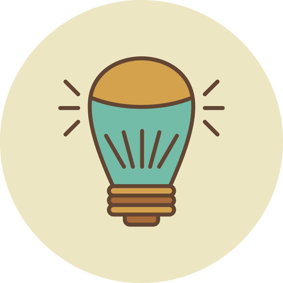 Led Lamp Creative Icon Design vector