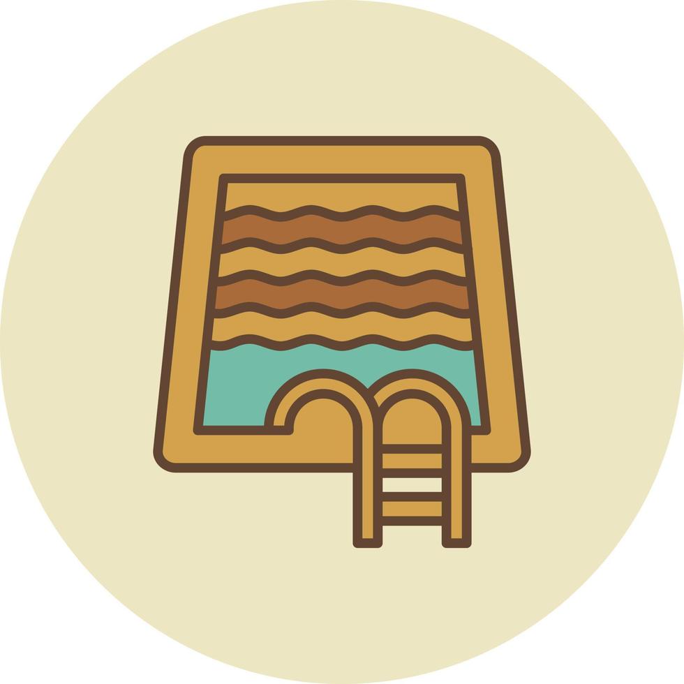 Swimming Pool Creative Icon Design vector