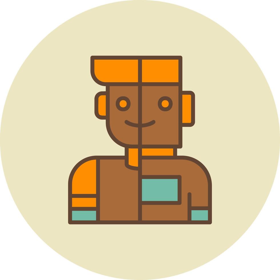 Humanoid Creative Icon Design vector