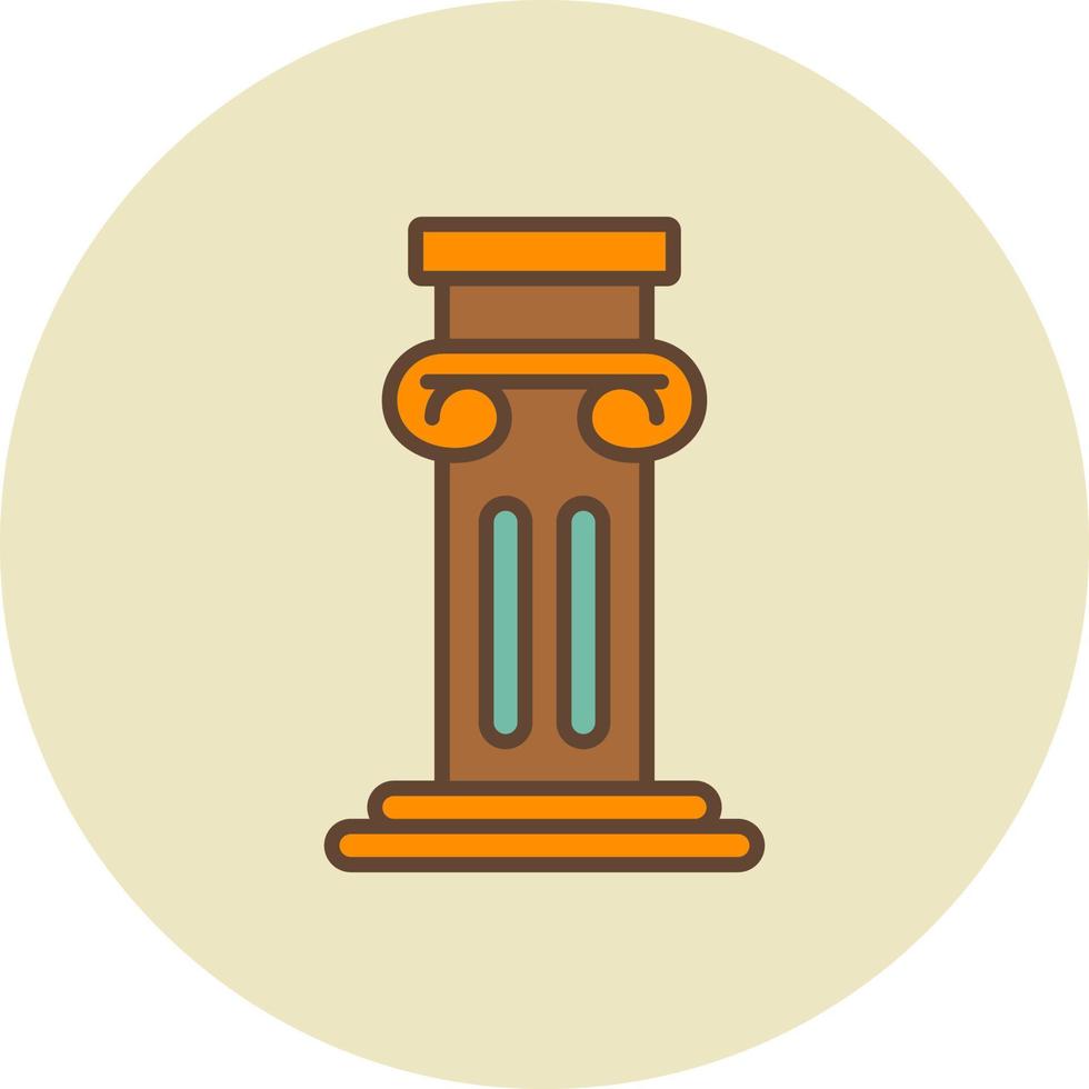 Pillar Creative Icon Design vector