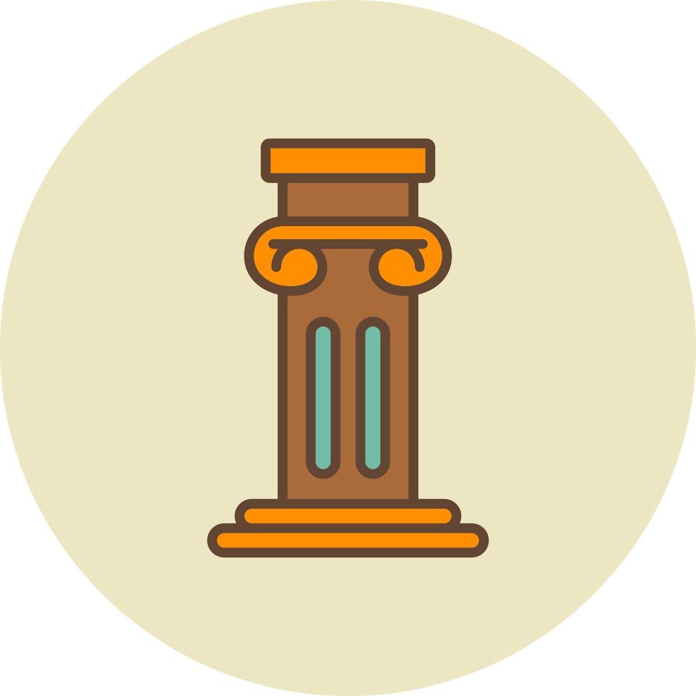 Pillar Creative Icon Design vector