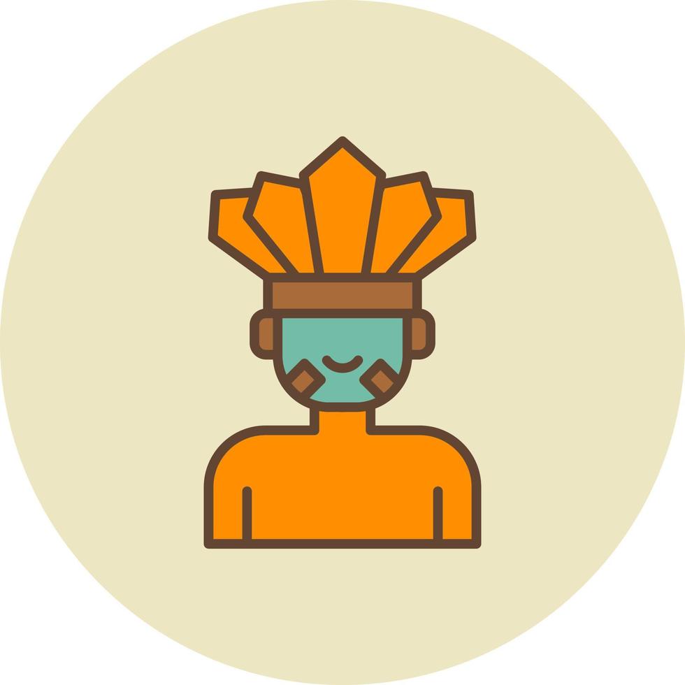 Native Indian Creative Icon Design vector