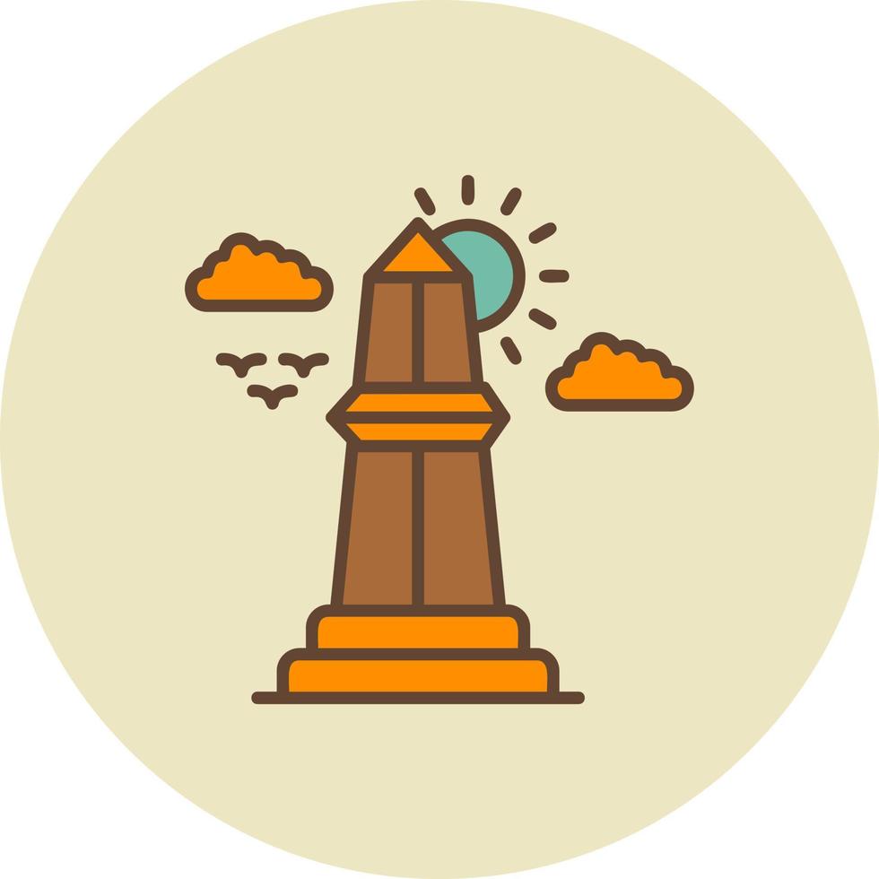 Obelisk Creative Icon Design vector