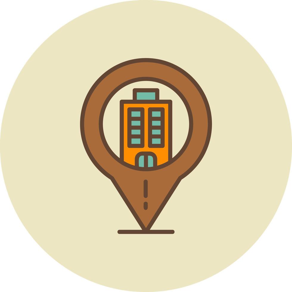 Location Pin Creative Icon Design vector