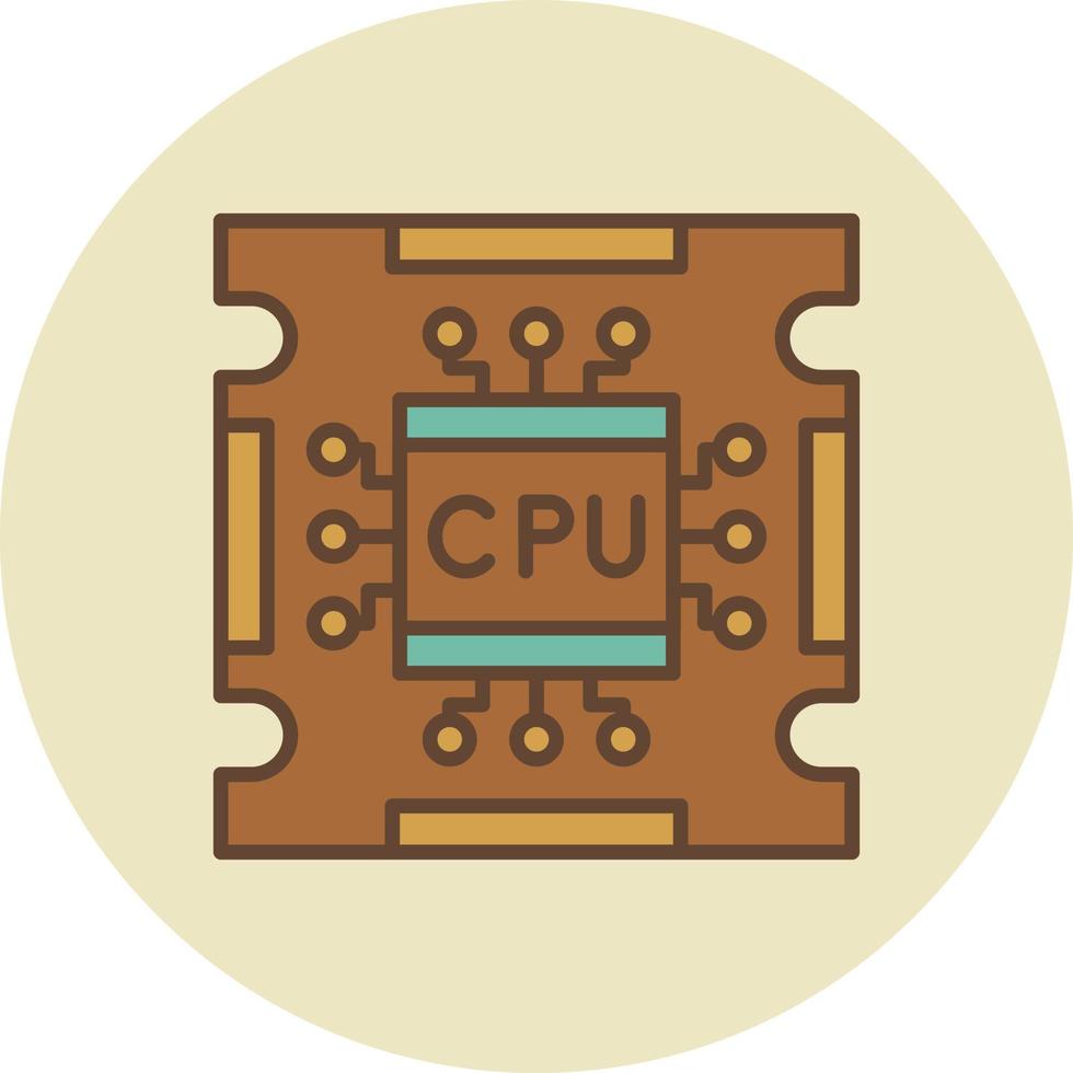 Processor Creative Icon Design vector