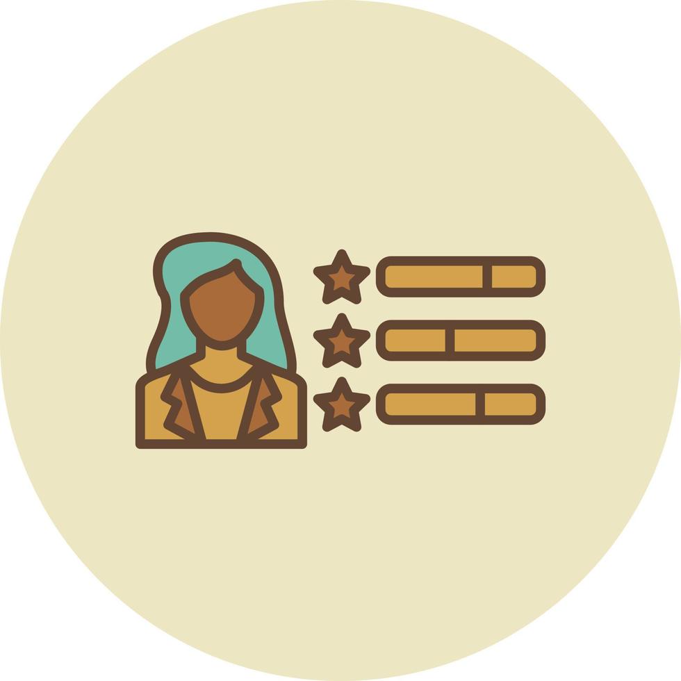 Rating Stars Creative Icon Design vector
