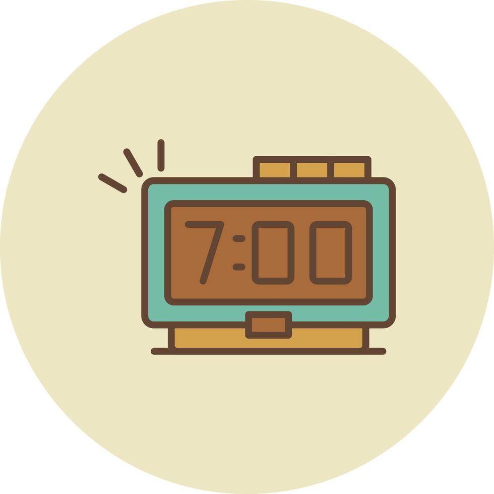 Digital Clock Creative Icon Design vector