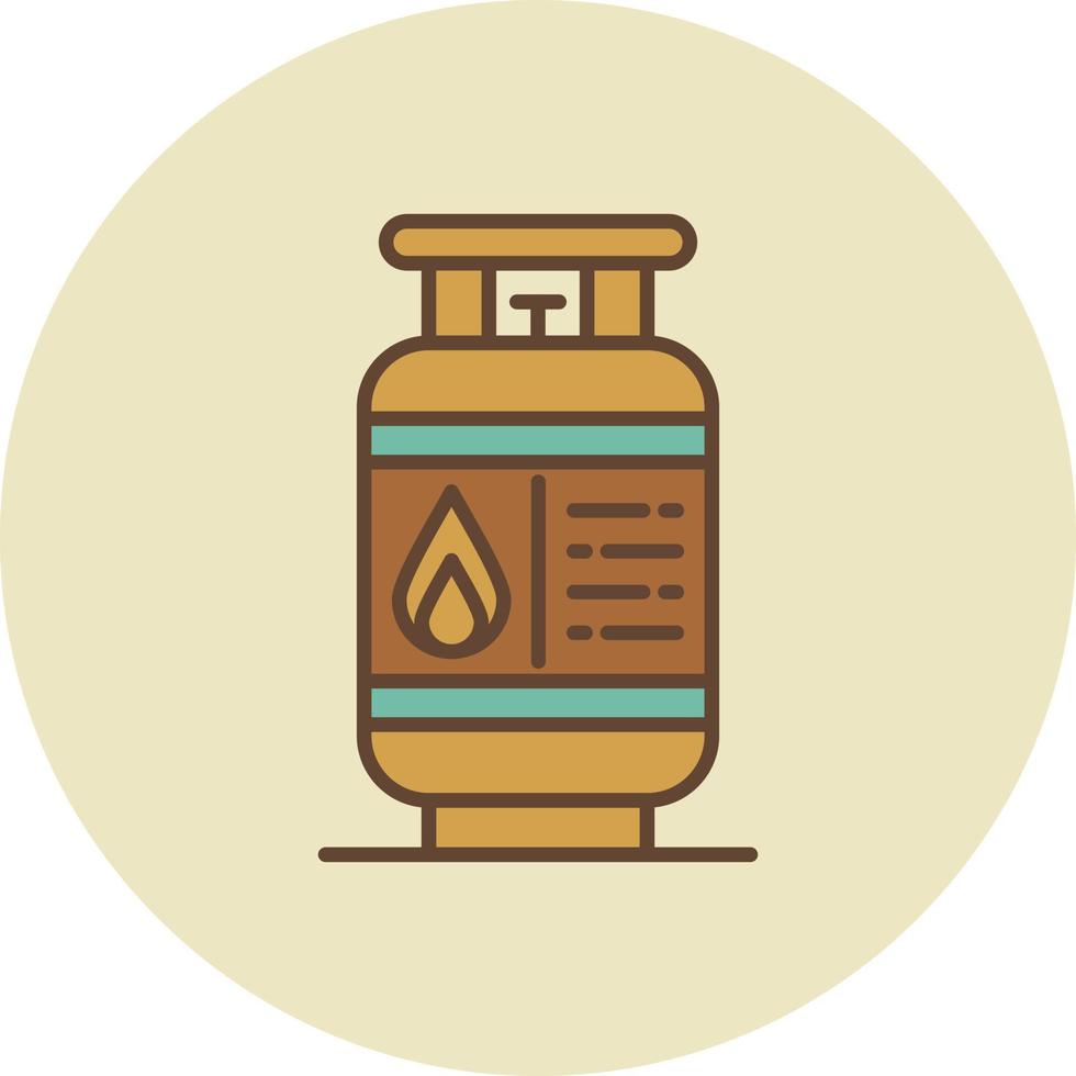 Gas Cilinder Creative Icon Design vector