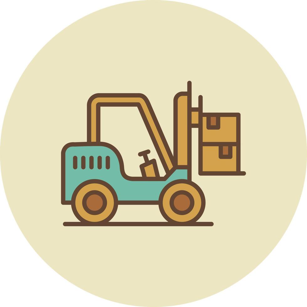 Forklift Creative Icon Design vector