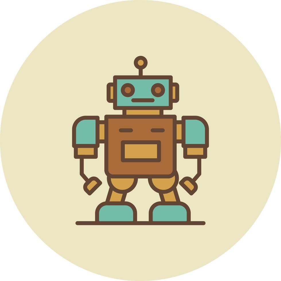 diseño de icono creativo robot vector