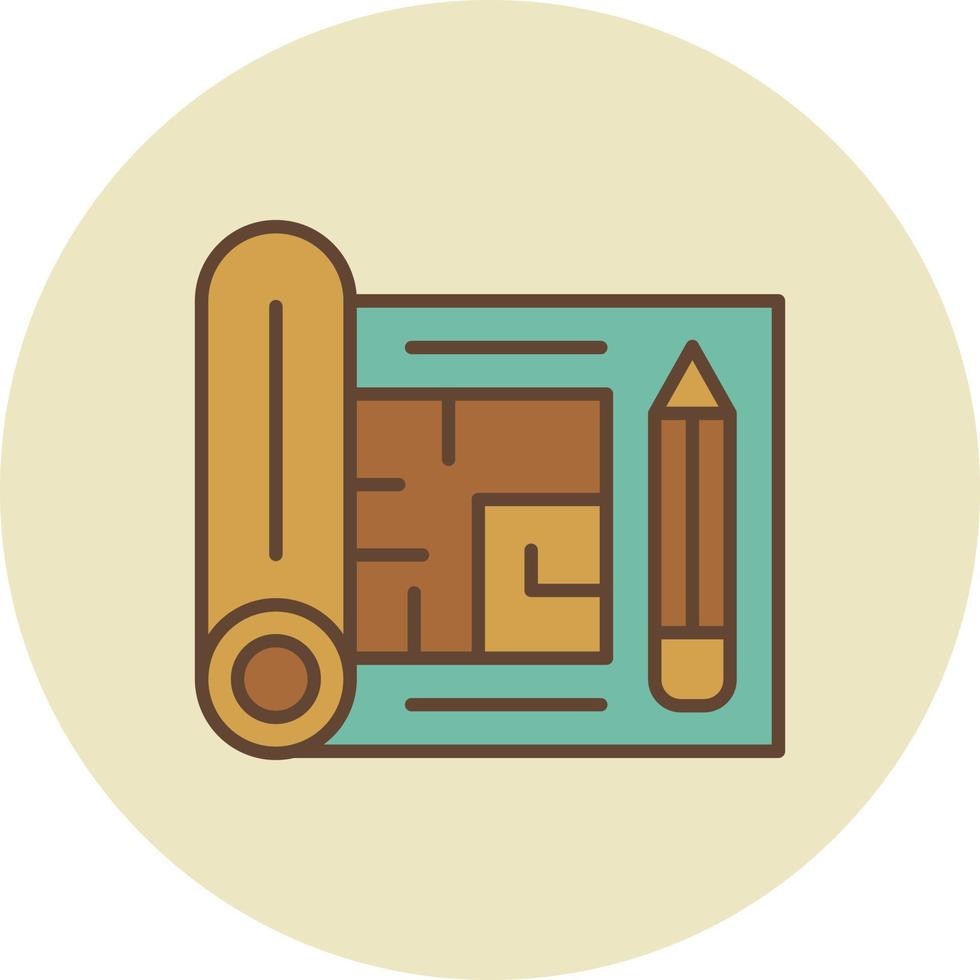 Floor Plan Creative Icon Design vector