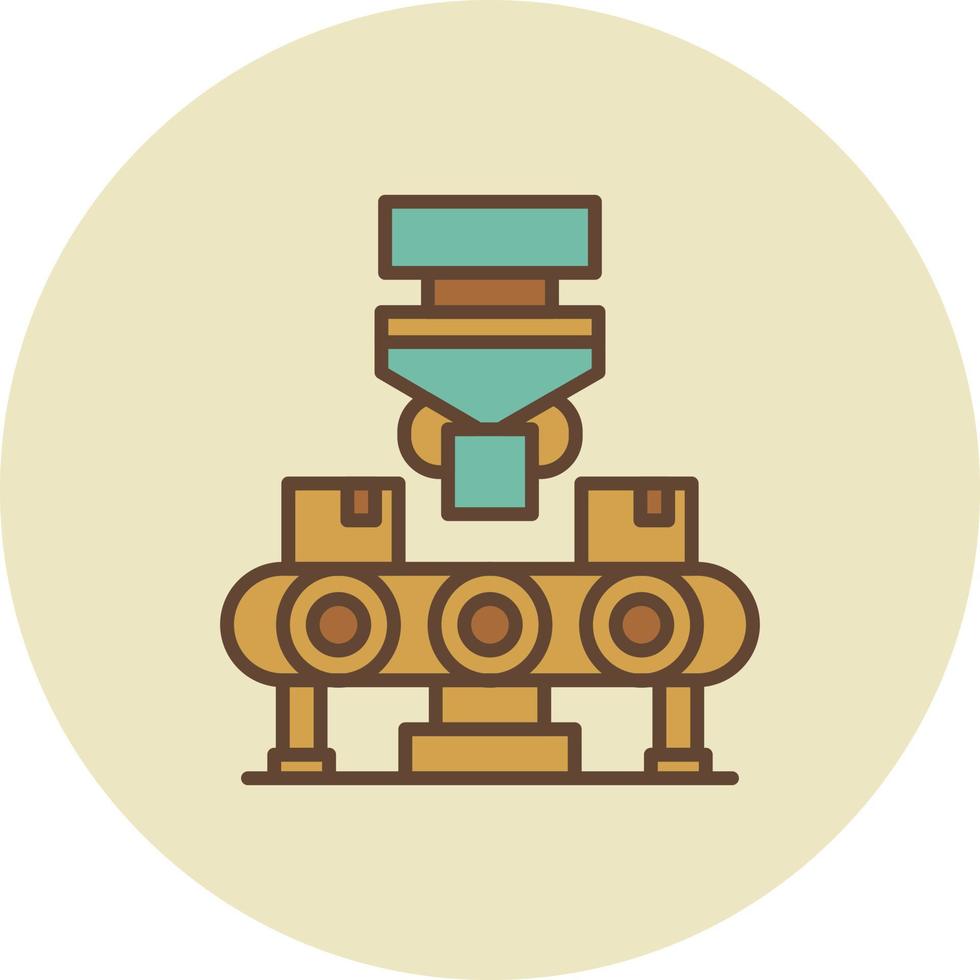 Conveyor Belt Creative Icon Design vector