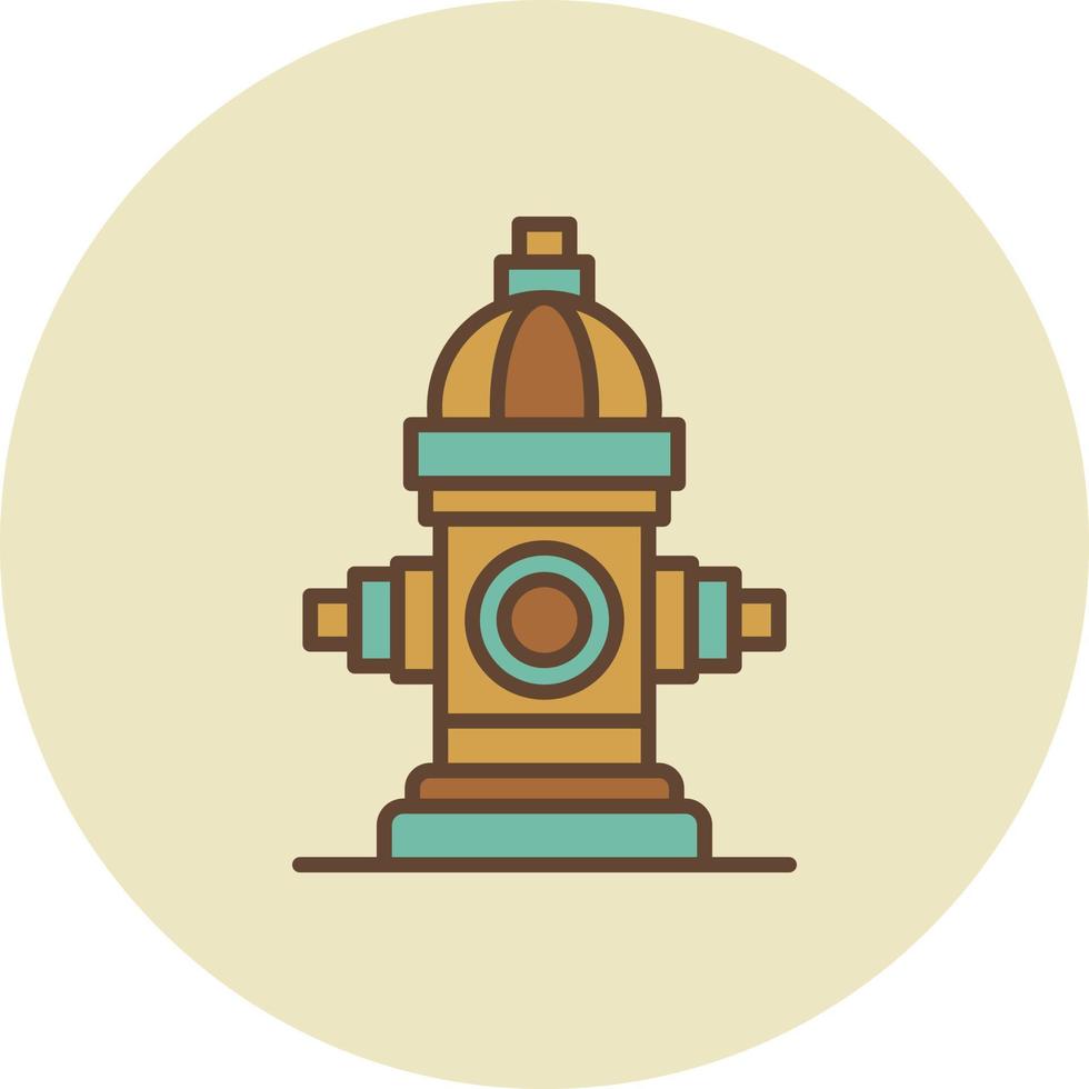 Fire Hydrant Creative Icon Design vector