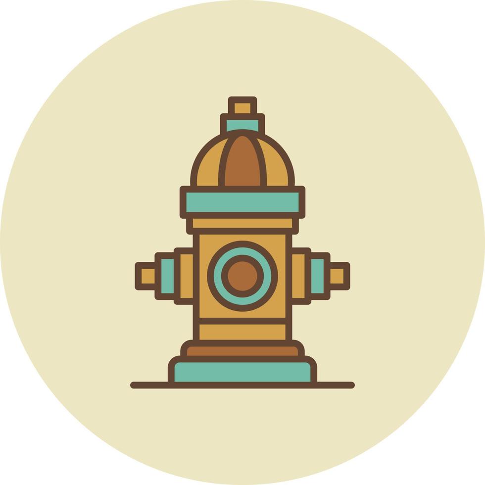 Fire Hydrant Creative Icon Design vector