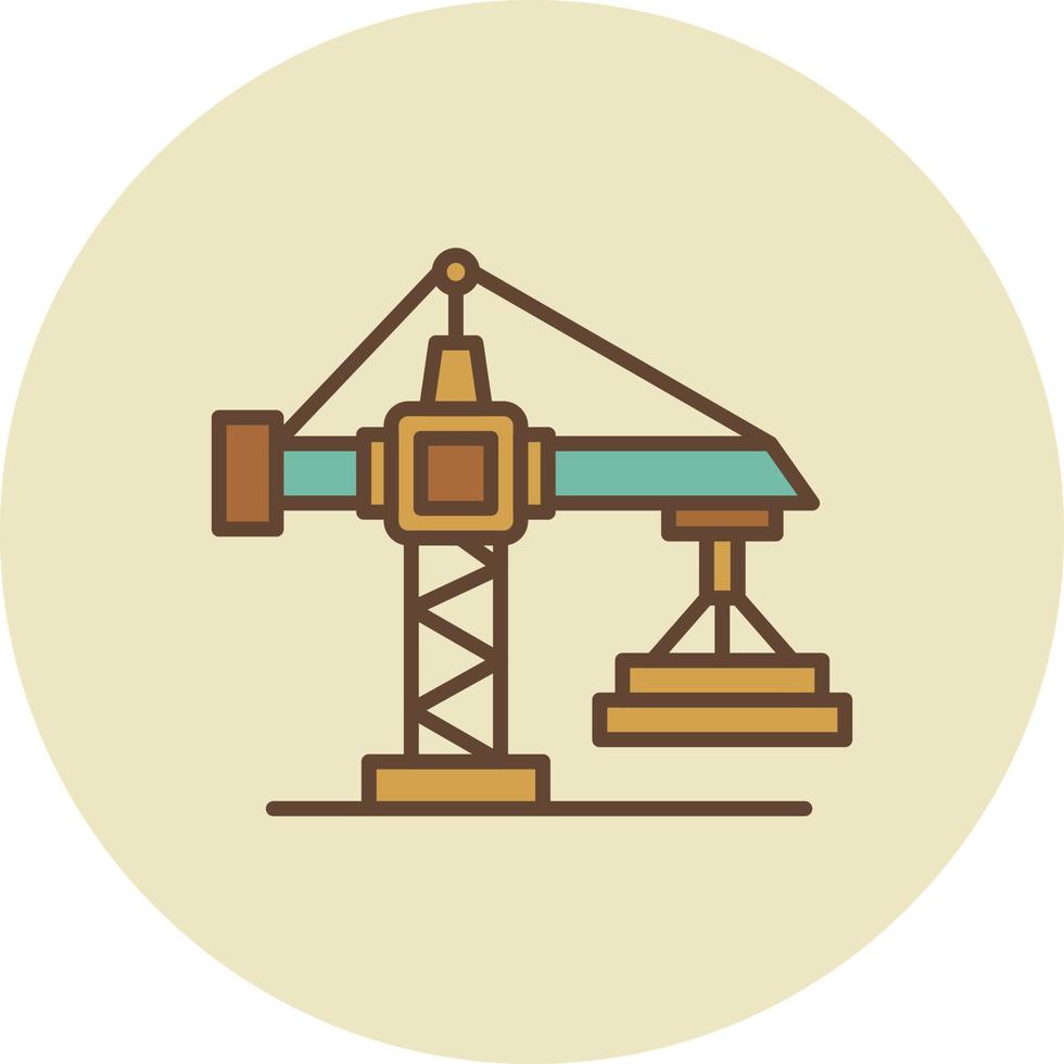 Crane Creative Icon Design vector