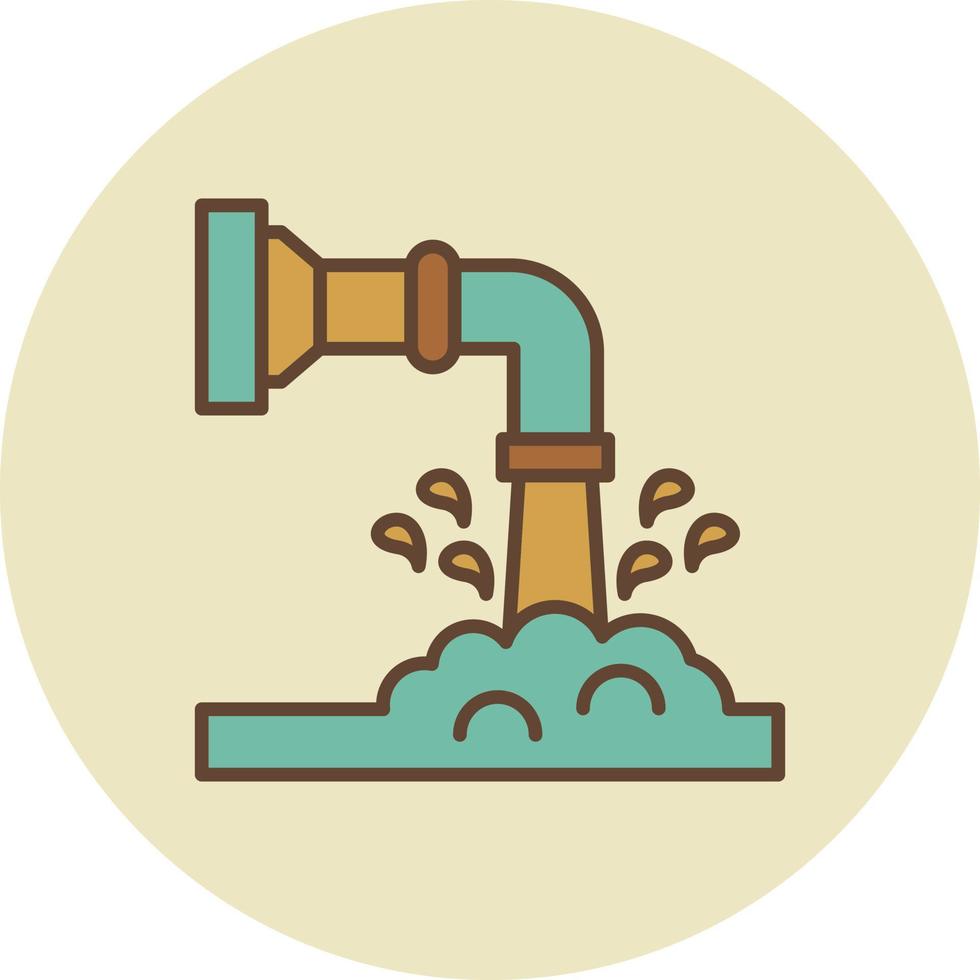 Waste Water Creative Icon Design vector