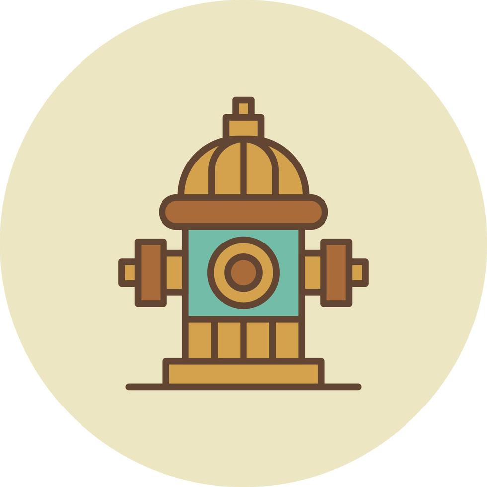 Fire Hydrant Creative Icon Design vector
