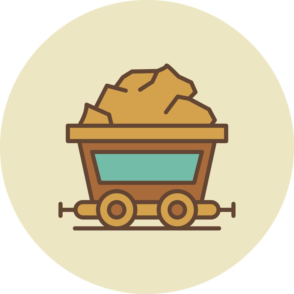 diseño de icono creativo de minería vector